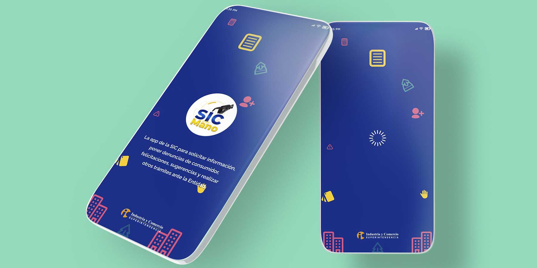 UI designs for mobile App SIC a la mano.