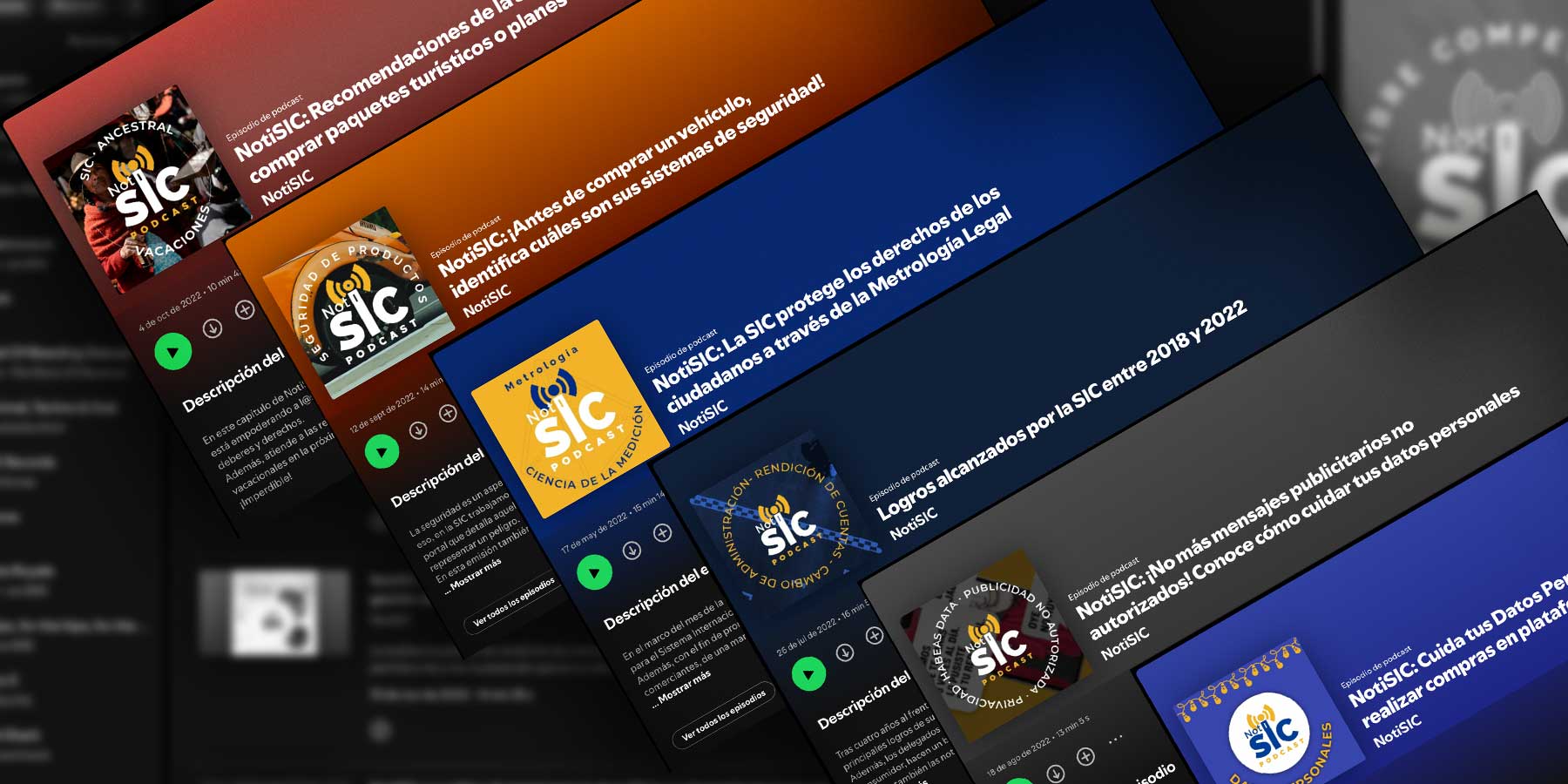 NotiSIC Spotify thumbnails.